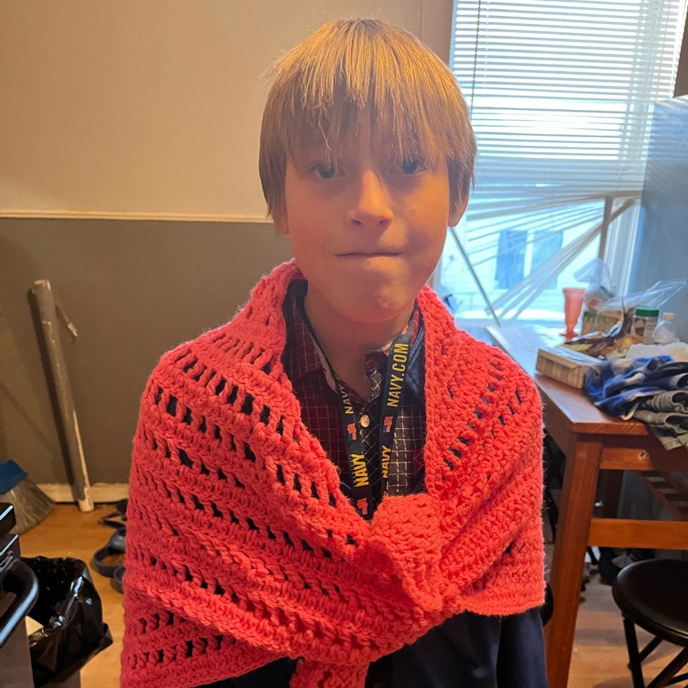 Crochet shawl large